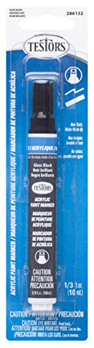 Testor's 286132 1/3 Fl Oz Black Gloss Acrylic Marker