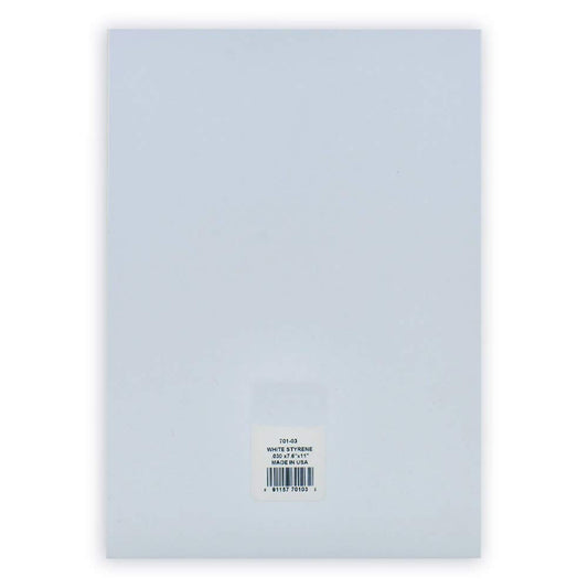 White Styrene Sheet .030 X 7.6 X 11 Inches