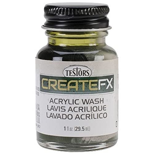 Testor Corp. Createfx Acrylic Wash 1oz-Olive Green
