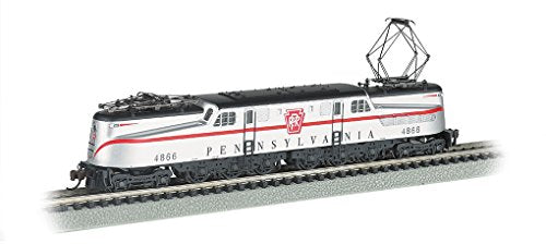 Bachmann Industries Gg 1 Dcc Ready Electric Prr #4866 "Congressional" N-Scale Locomotive, Silver Red Stripe