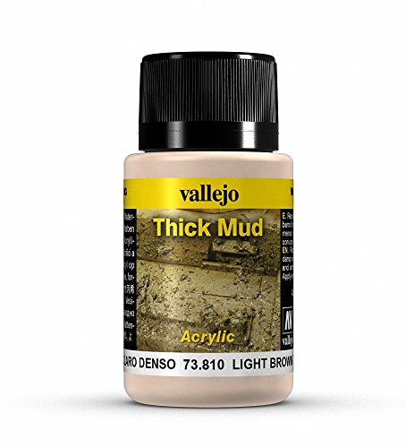 Vallejo Light Brown Thick Mud Model Paint Kit, 40ml
