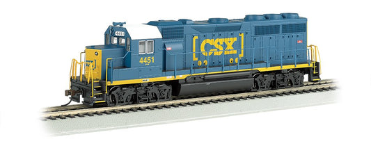 Bachmann Med Gp-40 Locomotive With Operating Headlight - SC® #4451 - Ham N Scale Diesel Locomotive, Prototypical Blue