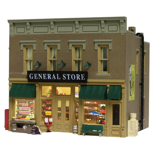 WOODLAND SCENICS BR5021 Blt/Rdy Lubener's General Store HO WOOU5021