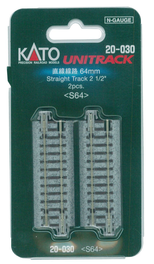 Kato USA, Inc. N 64mm 2-1/2" Straight (2), KAT20030