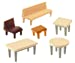 Faller 272440 Table, Chair & Bench 43/N Scale Scenery and Accessories